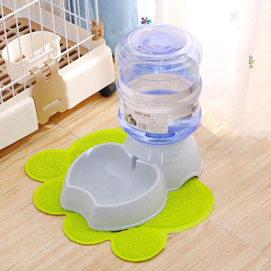3.8L Automatic Pet Feeder and Water Dispenser – Dual Food & Water Station for Dogs and Cats, PP Plastic
