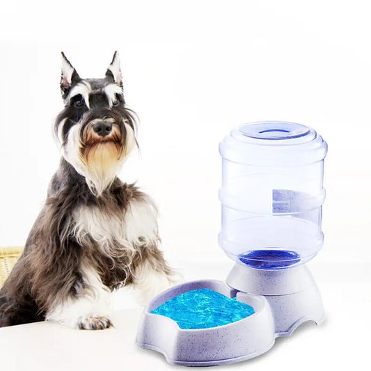 3.8L Automatic Pet Feeder and Water Dispenser – Dual Food & Water Station for Dogs and Cats, PP Plastic